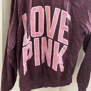 Burgandy Pink Hood Sweater